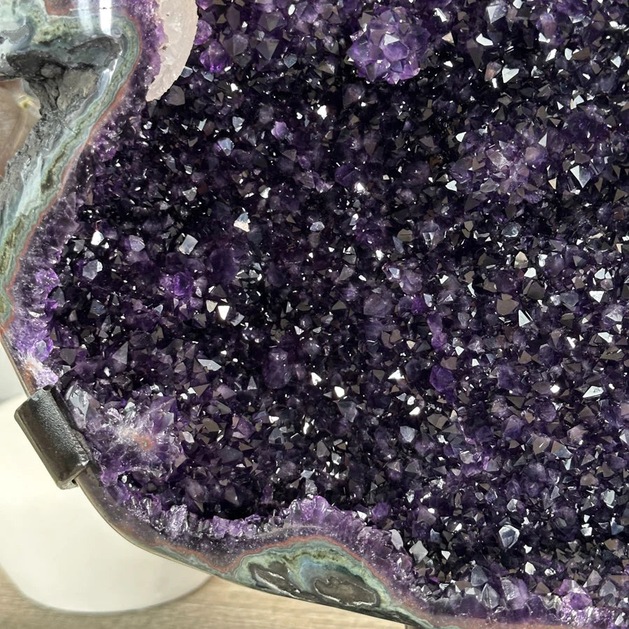 Top Quality Natural Uruguay Amethyt Geode Statemen Piece - MWS3146, 11.5Kg - 47.5 x 24cm