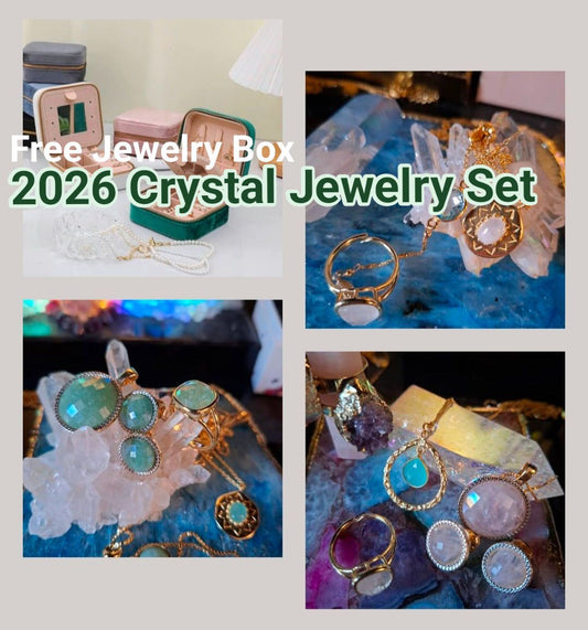 2026 Crystal Jewelry Sets + Free Jewelry Box