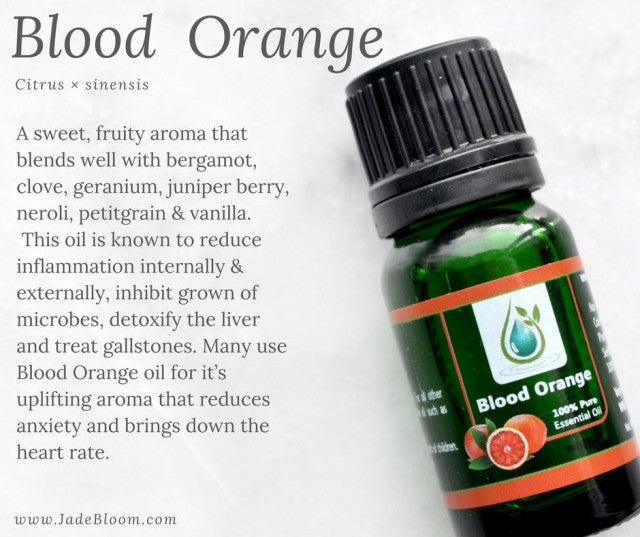 JADE Bloom Blood Orange 100% Pure Essential Oil (Pharmaceutical)