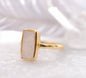 Ny & Trendy 18K Goldplated Ring - Moonstone sten