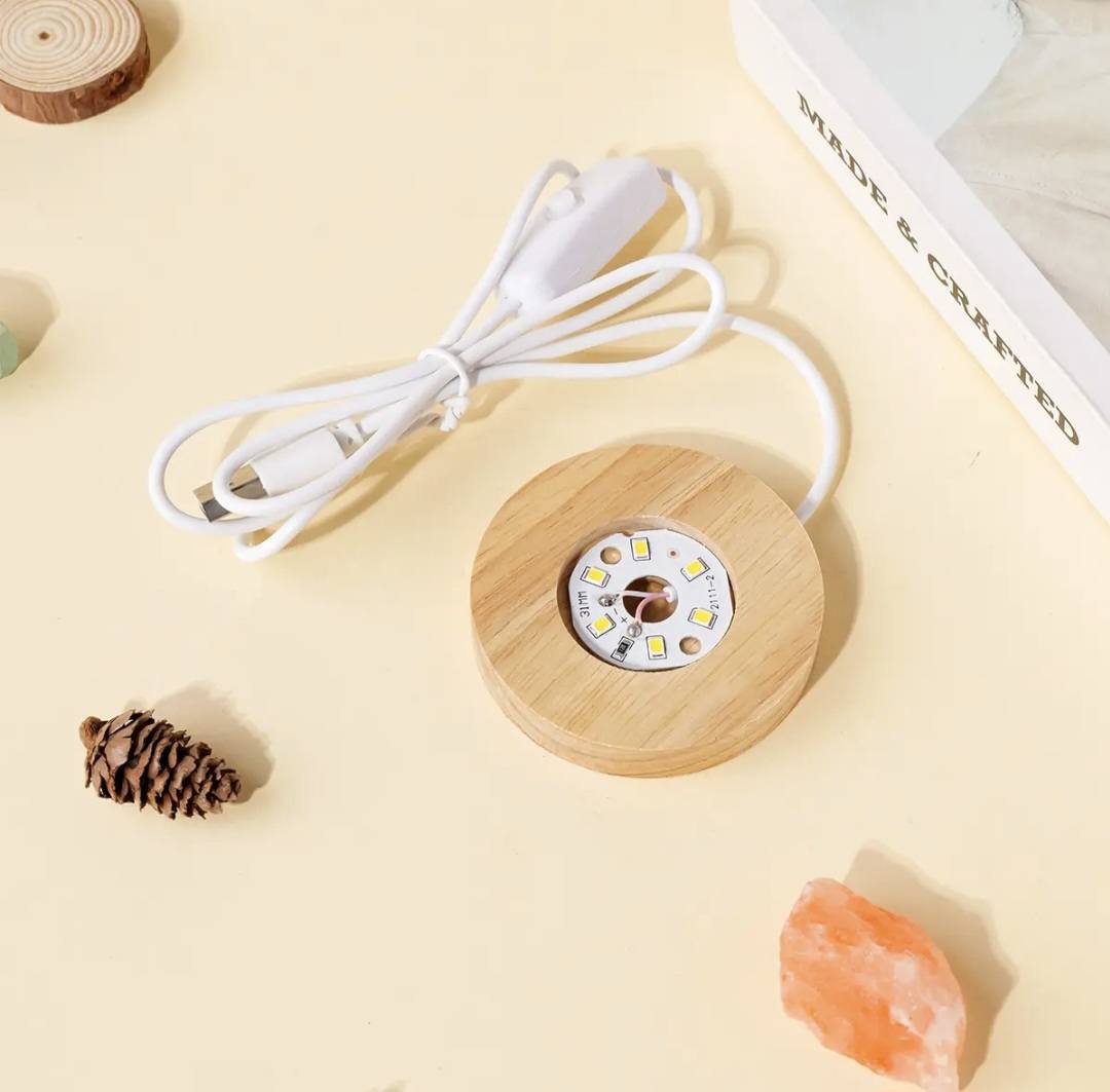 Ny, dekorativ Raw Quartz Aroma Lampe, Rose Quartz Stones, 8cm