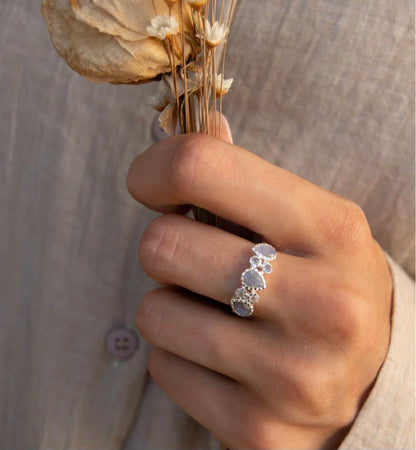 Håndlaget, Designring " Maggie " med Labradorite 925s Sterling Silver