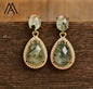 Nye Classic Drop Earring Design, Gold Electroplated, Nephrite