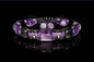 New 2026 Design / Trendy og Exclusivt Shambhala Armbånd, Ametyst, Black Tourmaline, Madagascar Rose Quartz, Hawk's Eye