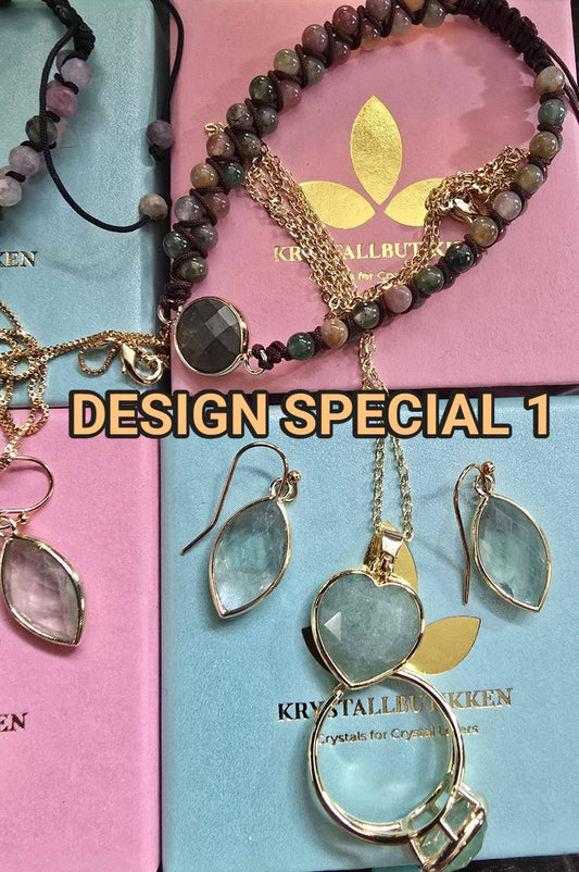 SUPER PAKKEDEAL MICCI DESIGN SMYKKESETT EXCLUSIVE ( Ring, Kjede, Øredobber, Armbånd )