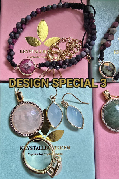 SUPER PAKKEDEAL MICCI DESIGN SMYKKESETT EXCLUSIVE ( Ring, Kjede, Øredobber, Armbånd )