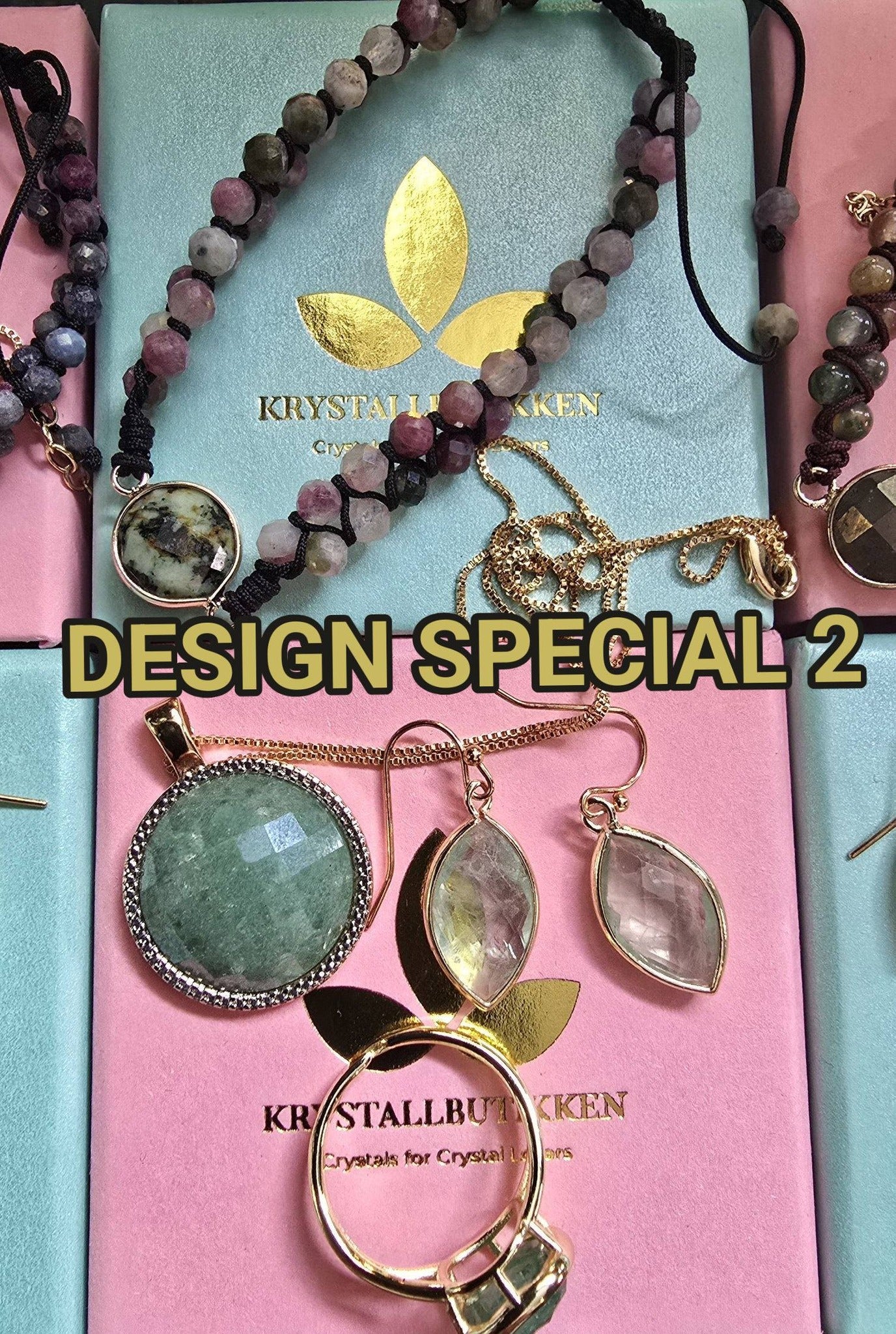 SUPER PAKKEDEAL MICCI DESIGN SMYKKESETT EXCLUSIVE ( Ring, Kjede, Øredobber, Armbånd )