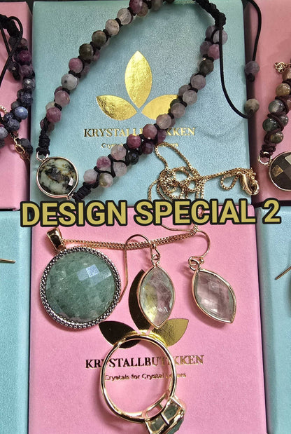 SUPER PAKKEDEAL MICCI DESIGN SMYKKESETT EXCLUSIVE ( Ring, Kjede, Øredobber, Armbånd )