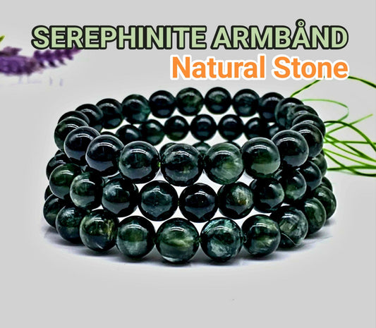 Enkle, 10mm fleksible enrader steinarmbånd i et utvalg av naturlige og eksklusive stentyper, SEREPHINITE