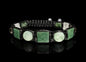 New 2026 Design / Trendy og Exclusivt Shambhala Armbånd, (Green Aventurine & Calcite, Seraphinite, Smoke Quartz, Clear Quartz )