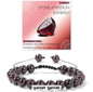 Nye Chambhala 2 rader 8mm GARNET STONE armbånd, justerbare