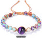 BOHEMIAN Chambhala Armbånd Design, Justerbare, Purple Tiger Eye & Jasper Stone