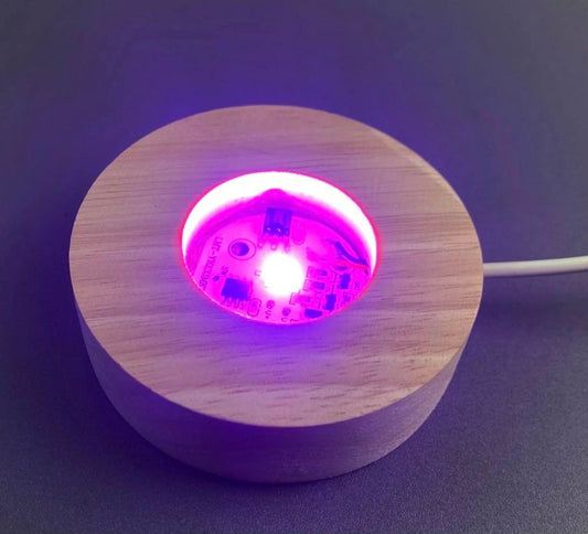 Trebaser med farget Vario Ledlys til Tårn, Spheres, Decor , Large 10cm m/usb