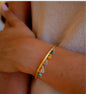 CILA " Emma " Design Armbånd w/, Copper Tuquise, Moonstone & Labdradorite, 18K Gold Electroplated&nbsp;