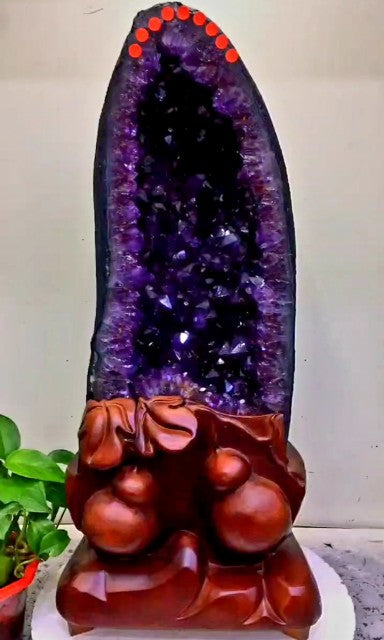 Supervakker AAA High Quality Uruguay Ametyst Geode Size 73 * 26cm, weight 41.1kg, including base
