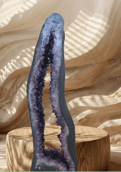 KAMPANJE AMETYST GEODE - 40% OFF + Fri Frakt - Amethyst Cathedral*** Natural Big Crystal Geode Mined in Brazil, 39.88kg - 96x29x11cm