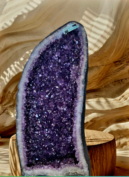 Månedens Utvalgte / High Quality Premium Tall AMETYST GEODE - Inntil 40% OFF + Fri Frakt - Unique Natural Ametyst - 52x23x15cm - 19kg