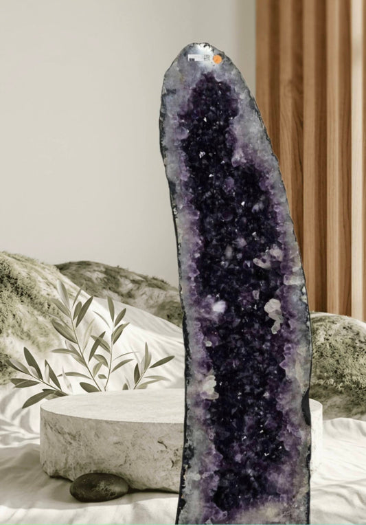 MÅNEDENS UTVALGTE 100cm - 75kg / KAMPANJE BRAZILIAN HIGH QUALITY AMETYST GEODE - 40% OFF + Fri Frakt