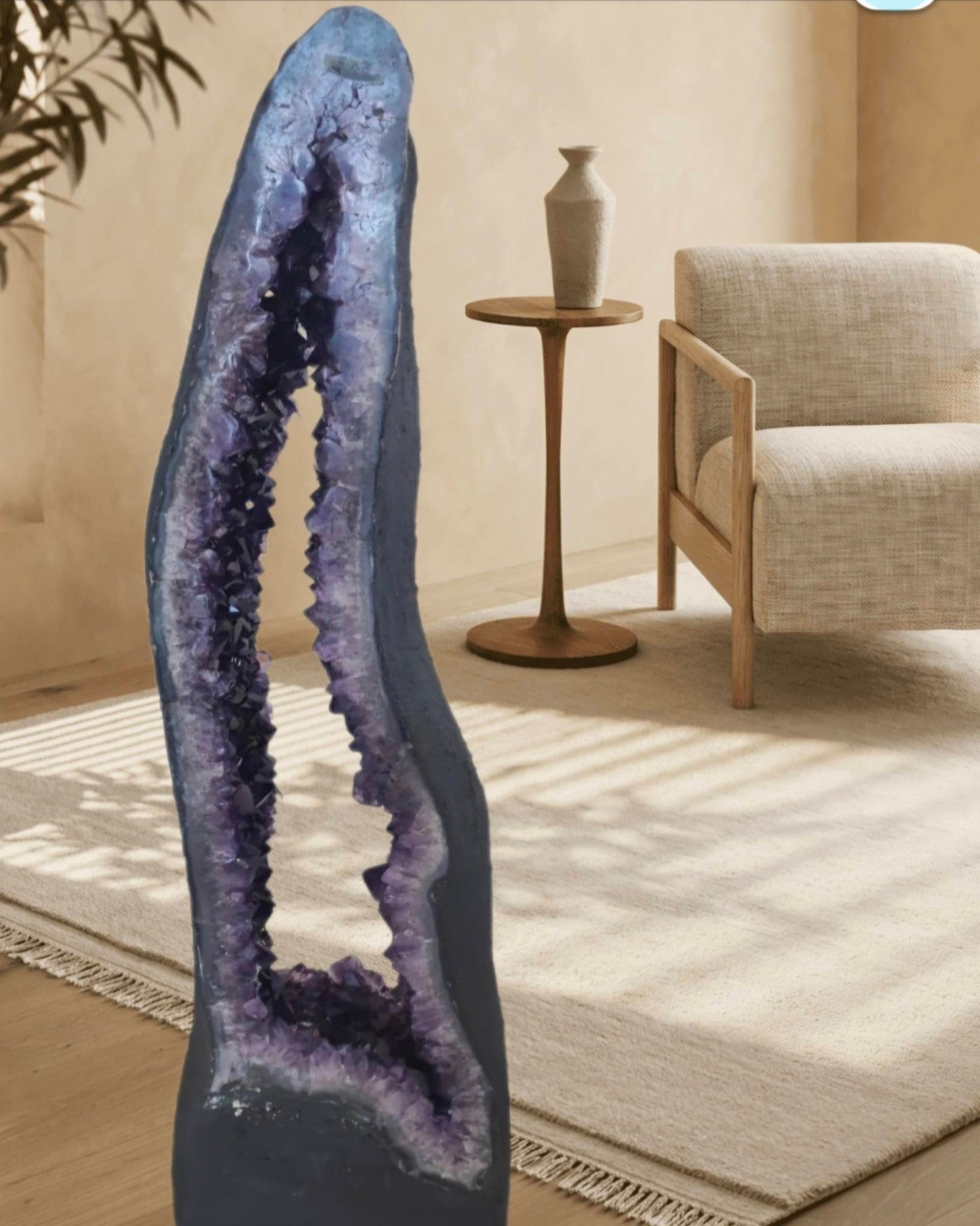 KAMPANJE AMETYST GEODE - 40% OFF + Fri Frakt - Amethyst Cathedral*** Natural Big Crystal Geode Mined in Brazil, 39.88kg - 96x29x11cm
