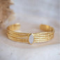 CILA Design Armbånd " model Connie "w/ Moonstone, Gold Electroplated