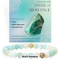 Nye, single - fleksible 8mm Steinarmbånd m/ Produkt og Affirmasjonskort, Amazonite