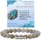 Nye, single - fleksible 8mm Steinarmbånd m/ Produkt og Affirmasjonskort, Labradorite