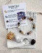 Gemini ( Tvilling ) Birthstone Krystallsett ( 4 stener + armbånd )