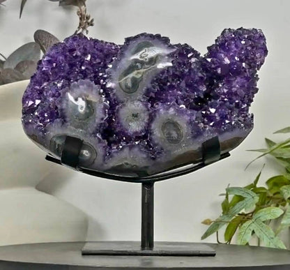 Unique Natural Amethyst Specimen with A+ Grade Crystals & Stalactite Formations - MWS3103, 4.7KG - 22x21x11cm