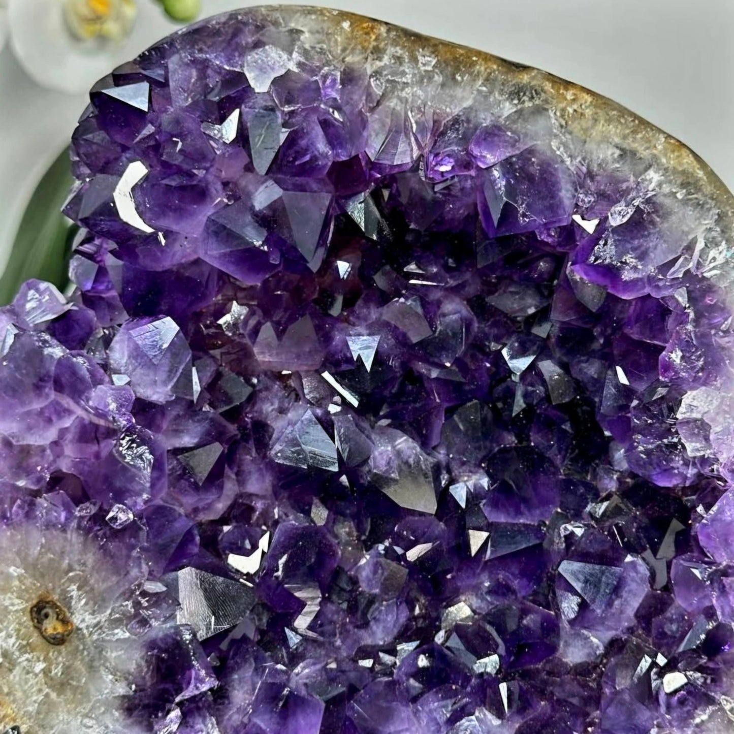 A Grade Amethyst Crystal Cluster with Large Deep Purple Crystals - MWS2032, 25x18cm - 3.5kg