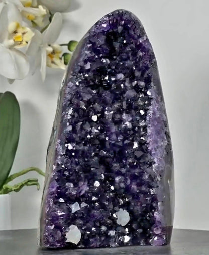 Amethyst Cathedral for Home Decor, Self Standing Amethyst, 8,3 in Tall Amethyst Stone | CBP1234, 21x12x15cm