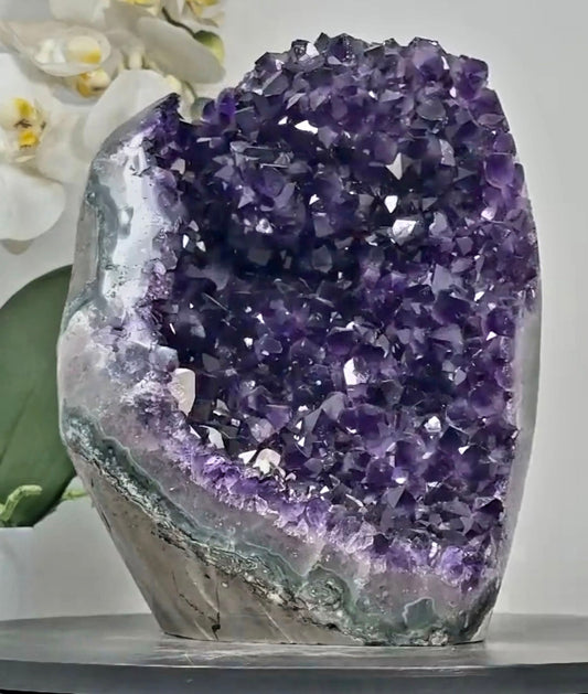 XL Top Grade Uruguay Amethyst Cathedral, Self Standing Amethyst, Amethyst Stone | CBP1267, 21x16x15cm