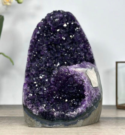 Natural Uruguayan Amethyst Cathedral, Self Standing Amethyst, 8,1 in Tall Amethyst Stone | CBP1273, 20x17x14cm