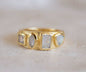 Håndlaget, Designring " LOLI " med Moonstone 18K Gold Electroplated