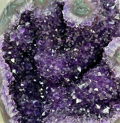 Large Uruguay Amethyst Geode with Beautiful Stalactite Formations, Self Standing Uruguay Amethyst, 20x16.3cm&nbsp; Amethyst Stone | CBP1223, 20x16x13cm