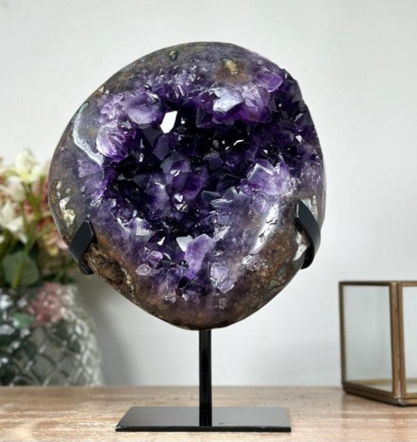A Grade Amethyst Geode with Huge Crystals - MWS1225, 23x17cm - 3.1kg