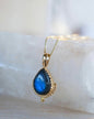MARESHIA Designkjede Labradorite, 18K Goldplated over Sterling Silver