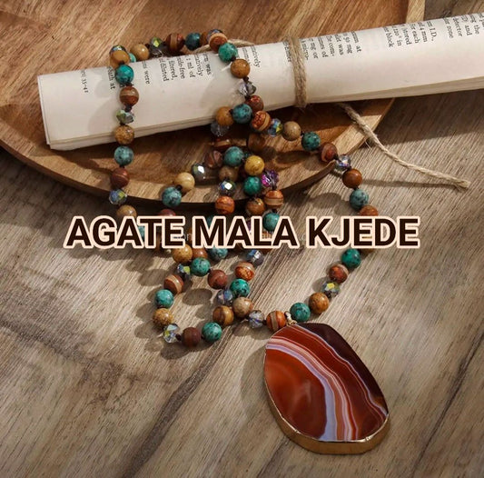 NEW LONG AGATE MALAKJEDE ( 80cm ), BROWN