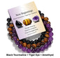 Nye 8mm Triple fleksible Tema Stenarmbånd Sett, " NEW BEGINNINGS "