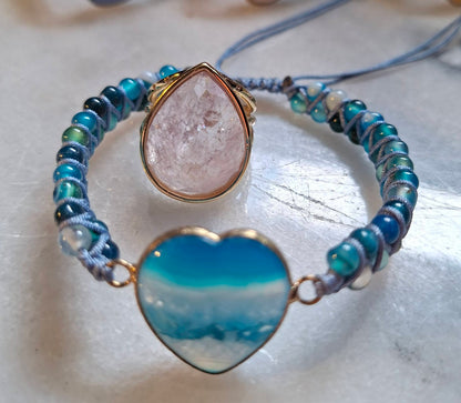 NEW SUMMERDEAL ( Enkle Chambhala Armbånd + Design Ring m/sten )