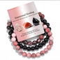 Nye 8mm Triple fleksible Tema Stenarmbånd Sett " EMOTIONAL HEALING "