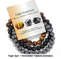 Nye 8mm Triple fleksible Tema Stenarmbånd Sett, " TRIPLE PROTECTION "