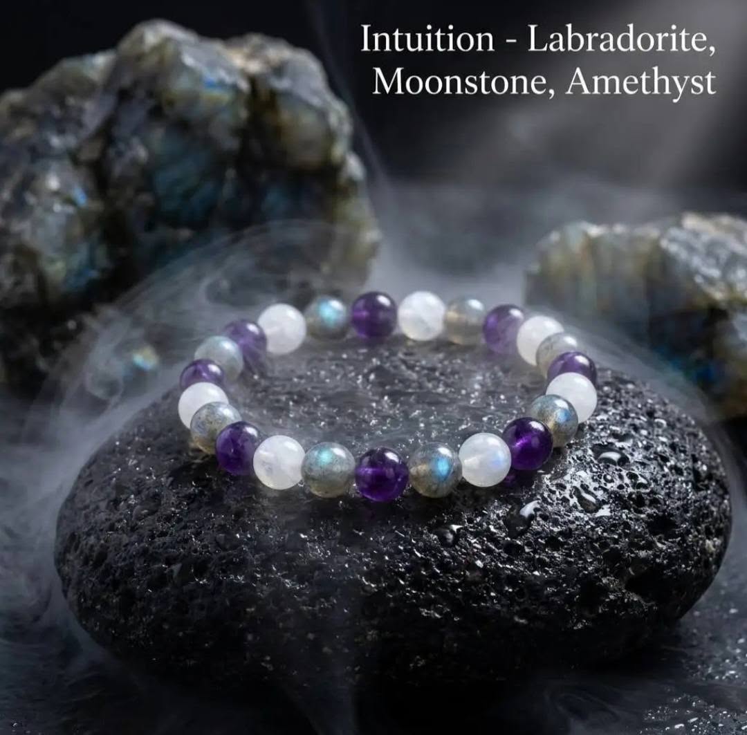 Nye 8mm fleksible Tema Stenarmbånd " INTUITION "