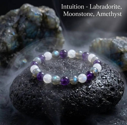 Nye 8mm fleksible Tema Stenarmbånd " INTUITION "