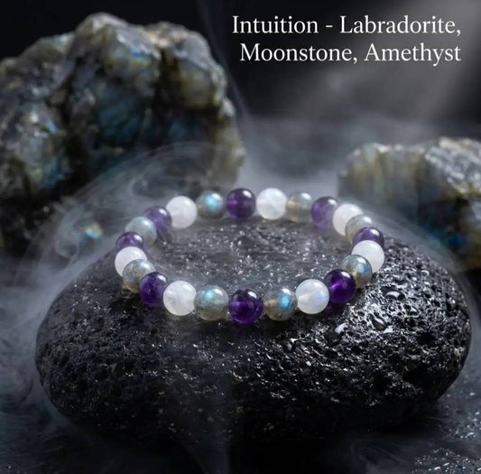 Nye 8mm fleksible Tema Stenarmbånd " INTUITION "