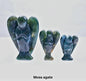 3 Pack Engler i Moss Agate ( 3, 5, 7cm Høyde )