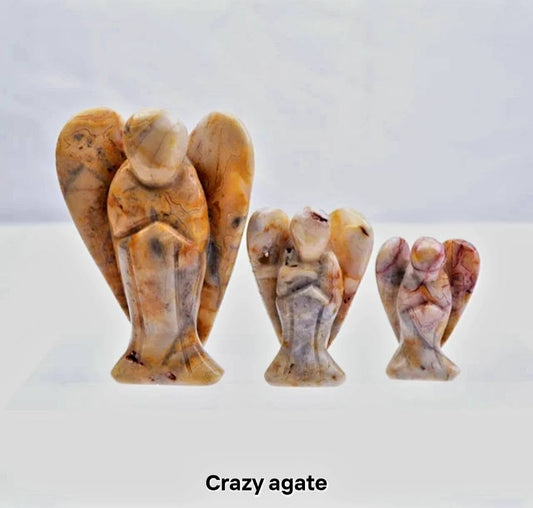 3 Pack Engler Crazy Agate ( 3, 5, 7cm Høyde )