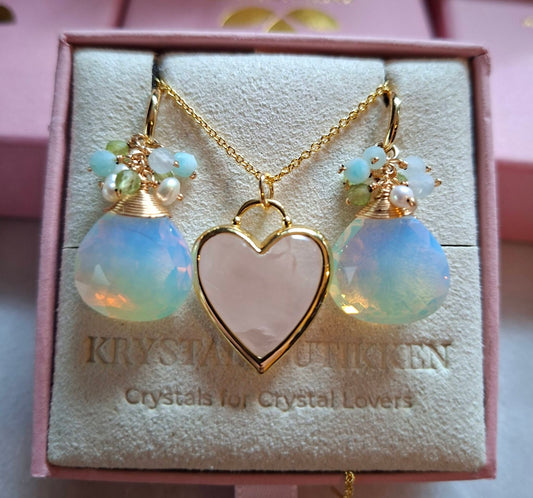SUMMERDEAL / MICCI DESIGN Classic Earrings + Heart Necklace , Gold Electroplated - 7 Design