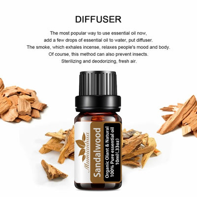 Sandeltre 10ml standard essensiell Aroma Olje for Diffusere