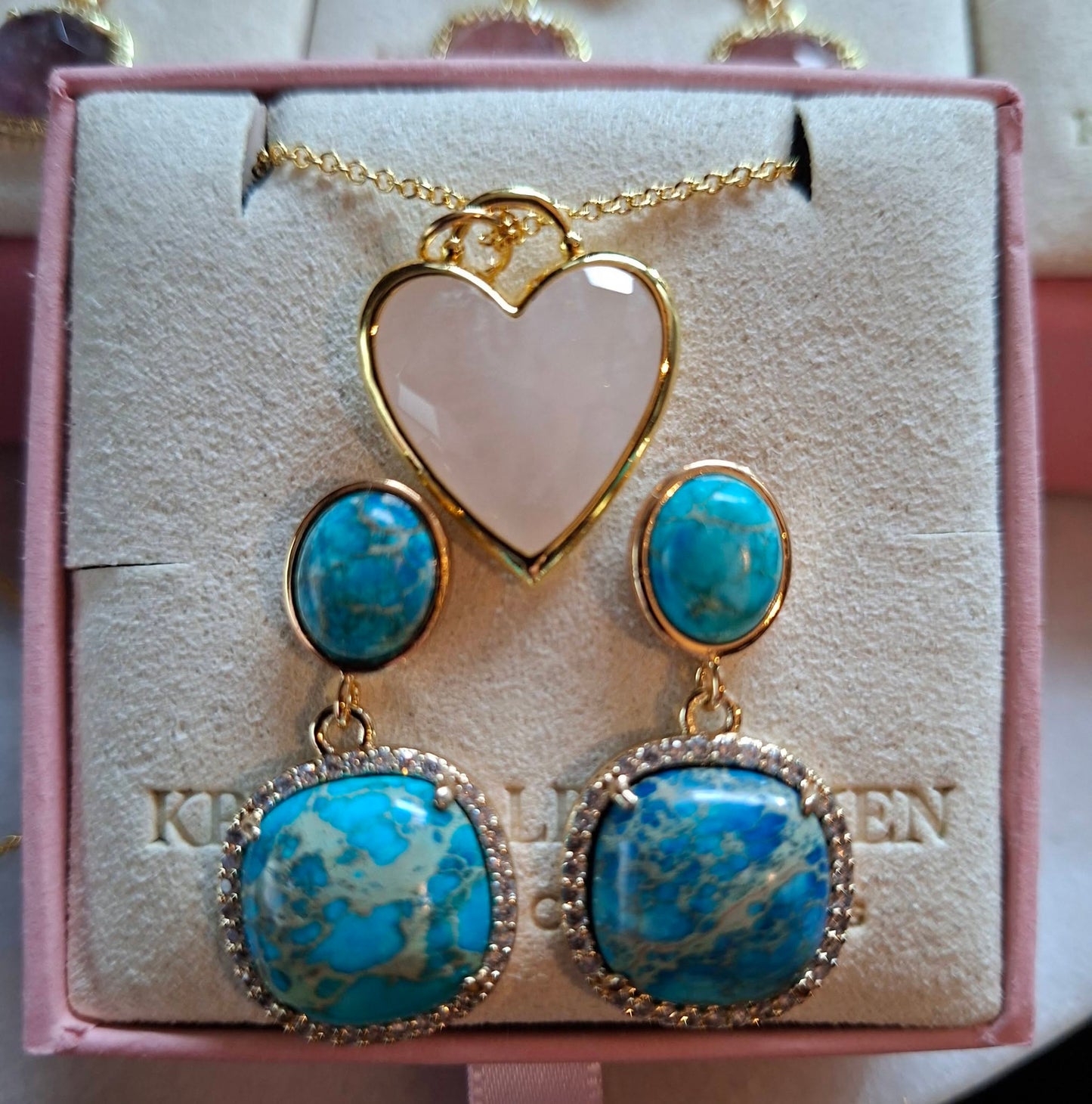 SUMMERDEAL / MICCI DESIGN Classic Earrings + Heart Necklace , Gold Electroplated - 7 Design