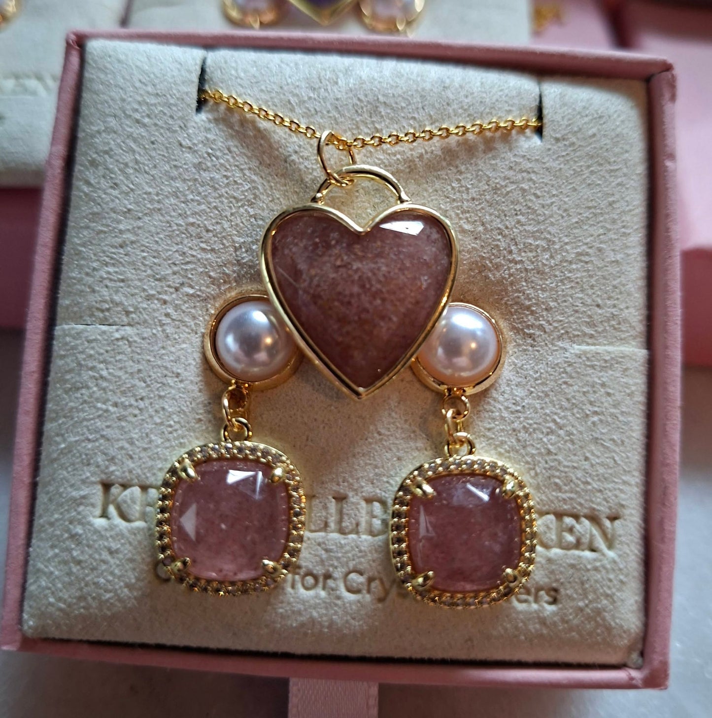 SUMMERDEAL / MICCI DESIGN Classic Earrings + Heart Necklace , Gold Electroplated - 7 Design